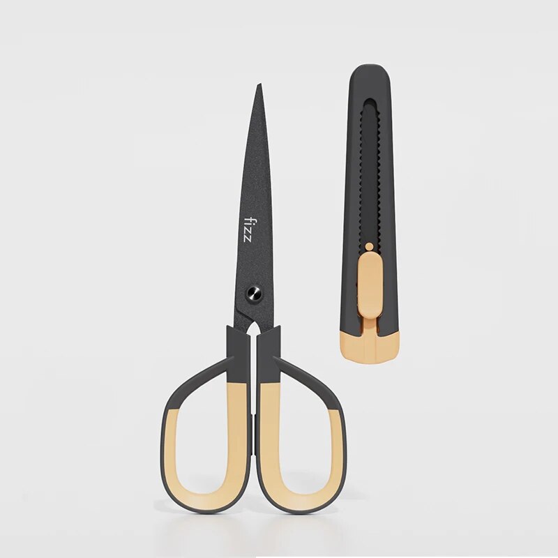 Journalsay Two-in-one Household Multifunctional Non-adhesive Scissors Stainless Steel Scissors