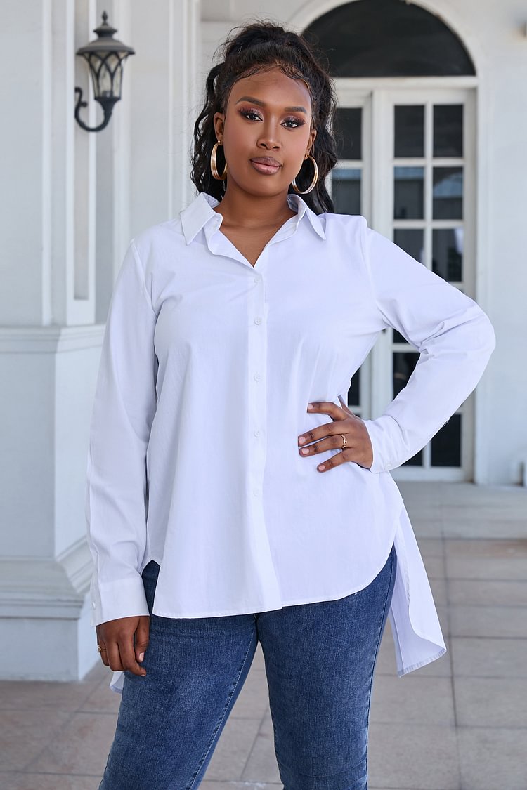 Backless Tied Long Sleeve Casual Blouses Shirt