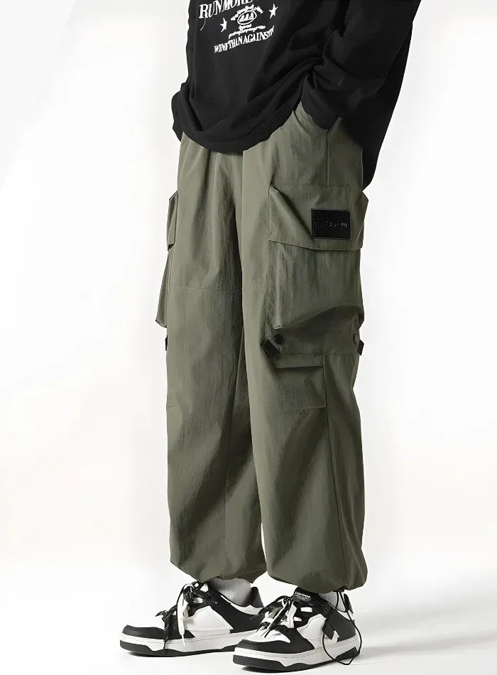 Brownm Parachute Pants