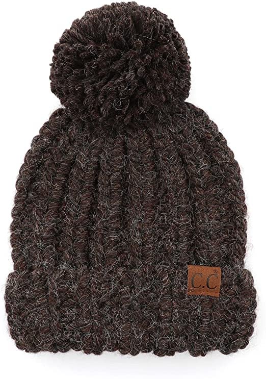 Exclusives Women's Winter Seed Stitched Confetti Pom Beanie Hat
