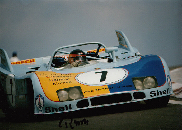 Reinhold Joest Hand Signed Porsche 908 Photo Poster painting 7x5 2.