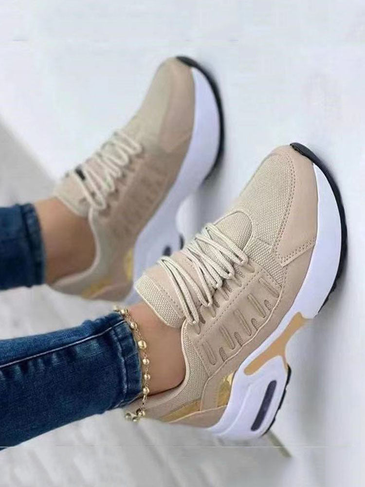 Casual Lace-Up Sneakers - ECHOINE