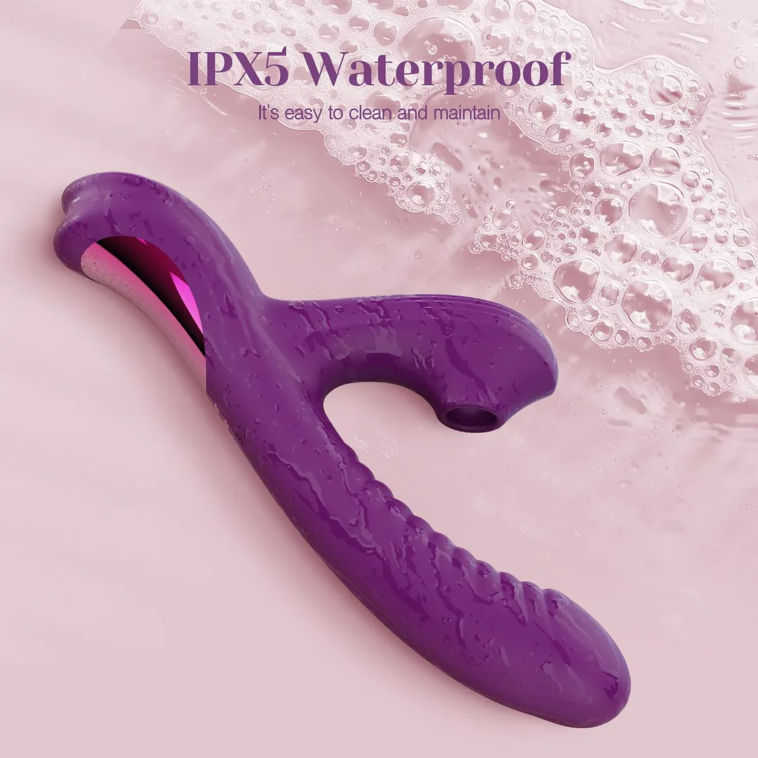 Duolure Rabbit Massager with Suction & Motion