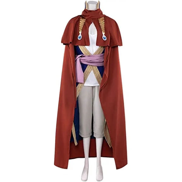 Mereoleona Vermillion Cosplay Costume Robe Halloween Cloak Cape Suit Adult Men