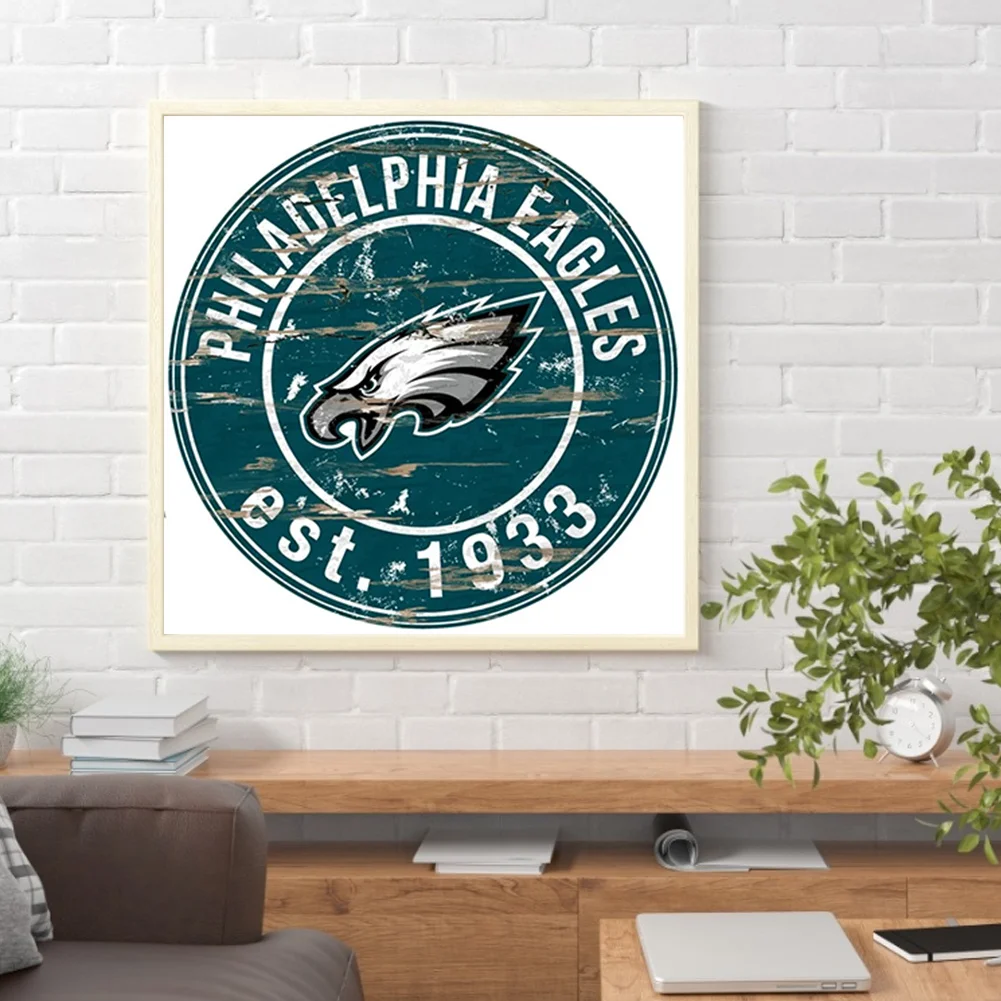 Diamond Painting - Full Round Drill - Philadelphia Eagles(Canvas|30*30cm)
