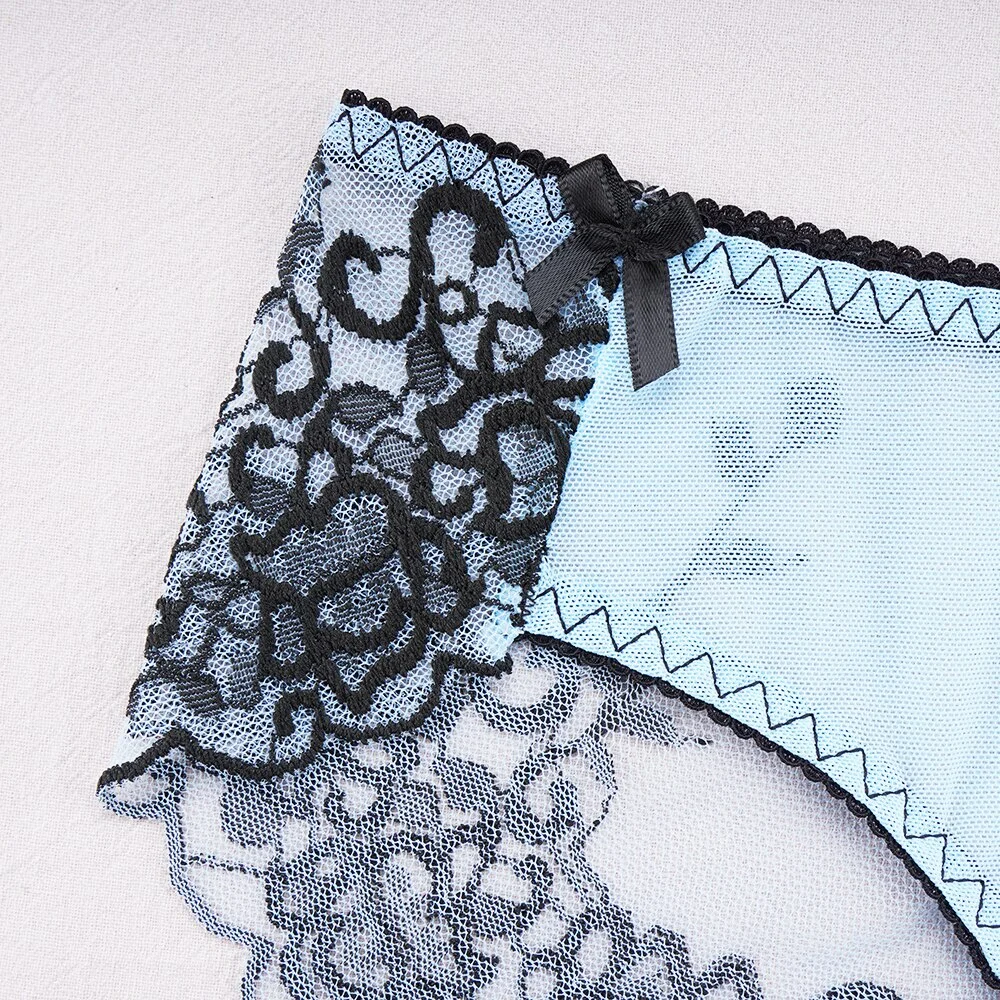 Billionm Women's Sexy Lace Panties Ladies Seamless Transparent Mesh Panties Breathable Soft Comfort Lace Low Rise Embroidered Briefs