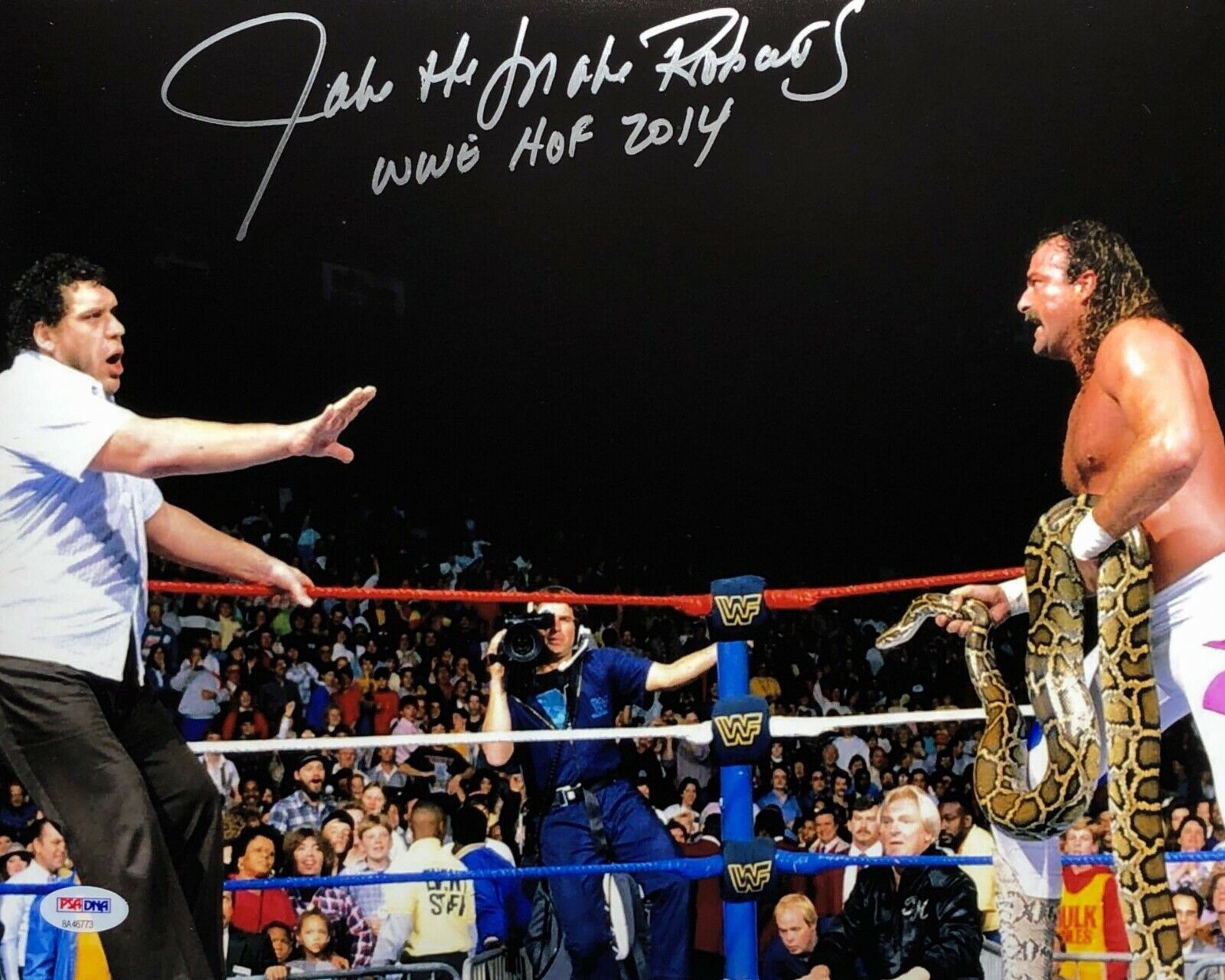 Jake 'The Snake' Roberts Signed Wrestling 11x14 Photo Poster painting WWE HOF 2014