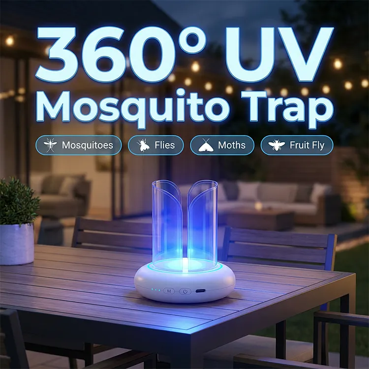 Lampada Trappola per Zanzare e Mosche a LED UV a 360&deg;