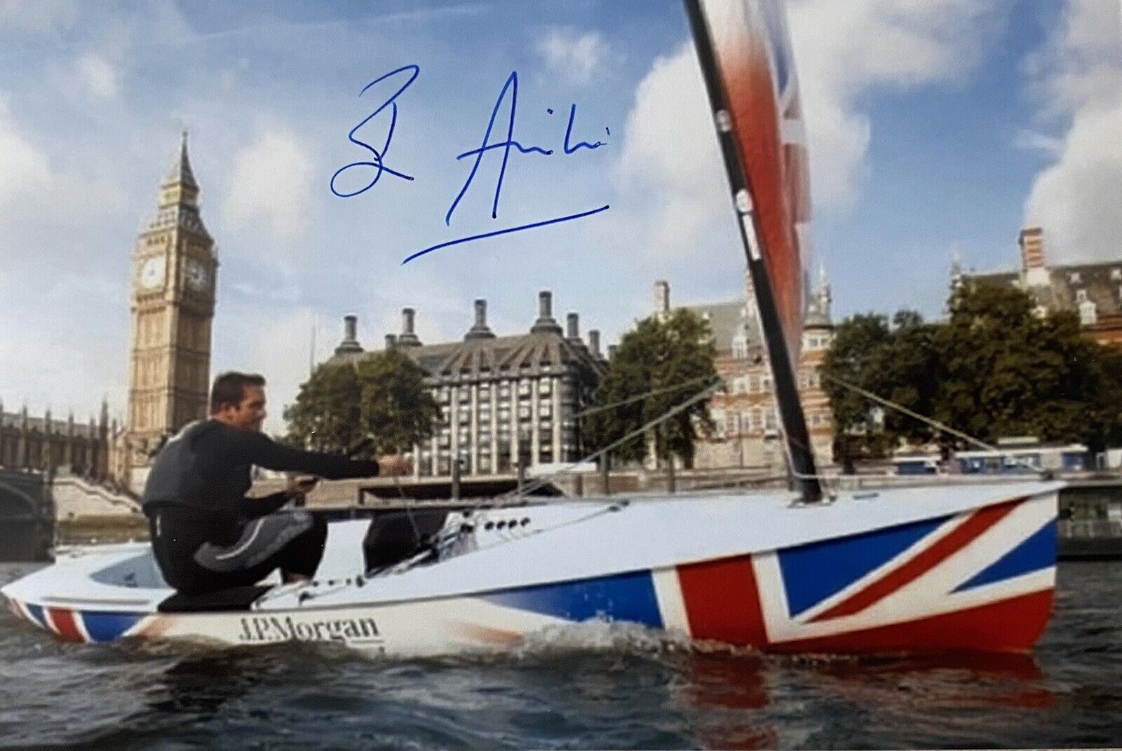 Ben Ainslie Genuine Hand Signed 6X4 Photo Poster painting - Team GB - Olympics 7