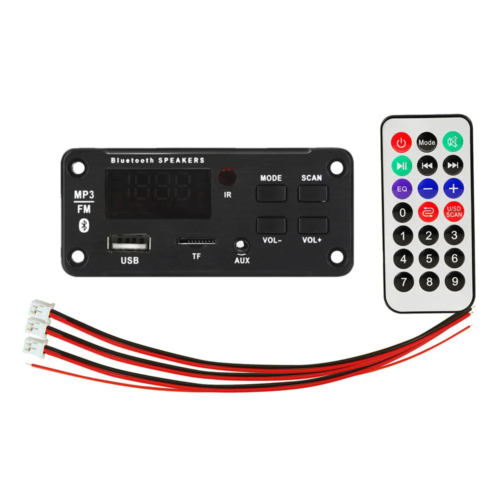 2*25W 50W Amplifier Car Audio USB TF FM Radio Module Bluetooth power amplifier board MP3 Bluetooth Audio Amplifier Module