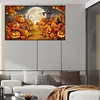 (US Only)Halloween 5D DIY Full Drill Round Diamond Painting Kit Home Wall Decor 70x40cm