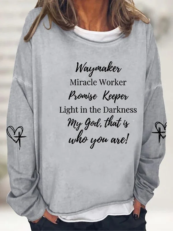 Light In The Darkness My God, That Who You Are! Printed Women's T-shirt