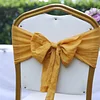 Plain Colors Bowknot Wedding Event Chair Decor Covers