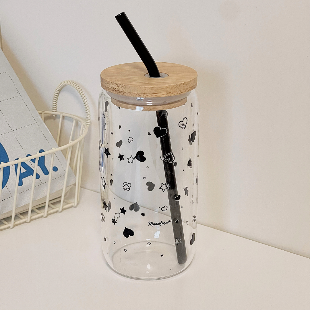 Maneifurui™  【Starlit Love】Glass Can