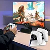 PS5 controller charging station, 2.5 hours fast charging PS5 controller with LED charging status, supports charging two handles at the same time
