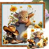 Sunflower Cow-11CT Stamped Cross Stitch 40*40cm tapestrymarket