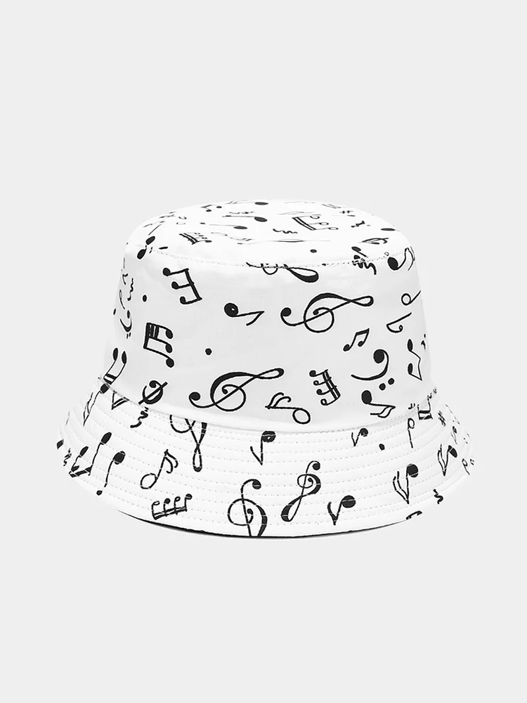 Music Notes Double Sided Fisherman's Hat