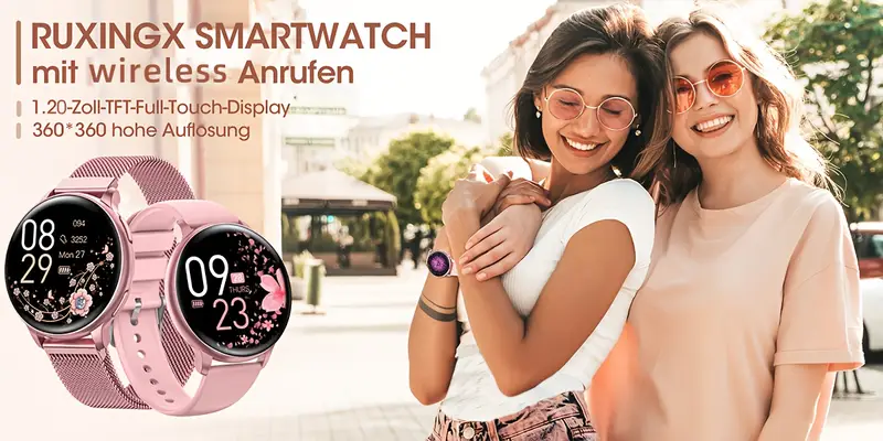 smartwatch with wireless call dial female functions sleep 19 sports music player pedometer perfect birthday gift for men women christmas halloween smartwatches for ios Product details 1