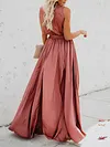 Split-Side Lace-Up Sleeveless Maxi Dresses