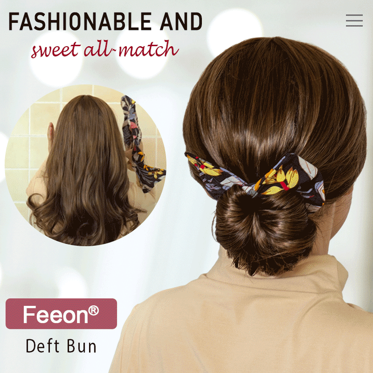 Feeon® Flinker Dutt Haar Bun maker  Haarseil