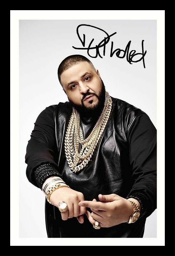 DJ Khaled Autograph Signed & Framed Photo Poster painting