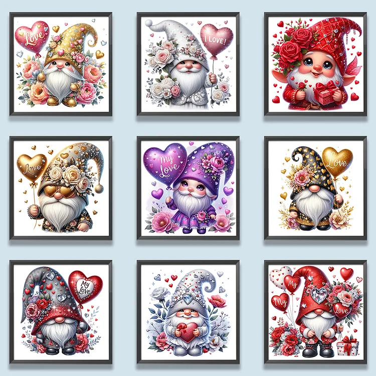 5d Diy Diamond Painting Valentines Day Goblin Full Round Drill Mosaic Art  Picture Rhinestone Kit Handmade Gift Home Decorations