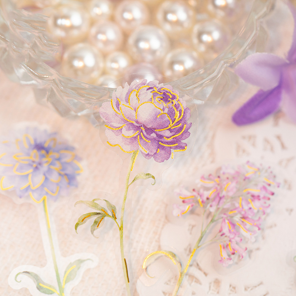 PET 스티커 - 플라워 프롤로그 시리즈 빈티지 플로럴