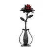 Gothic Floral Flower Model Set Eye-Catching Table Centerpiece Horror Skeleton Bouquet Building Set for Adults Kids Holiday Birthday Gift (Dahlia)