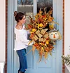 🎃Fall Halloween 49% OFF🔥Scarecrow Fall Wreath for Front Door-mysite-Adracos