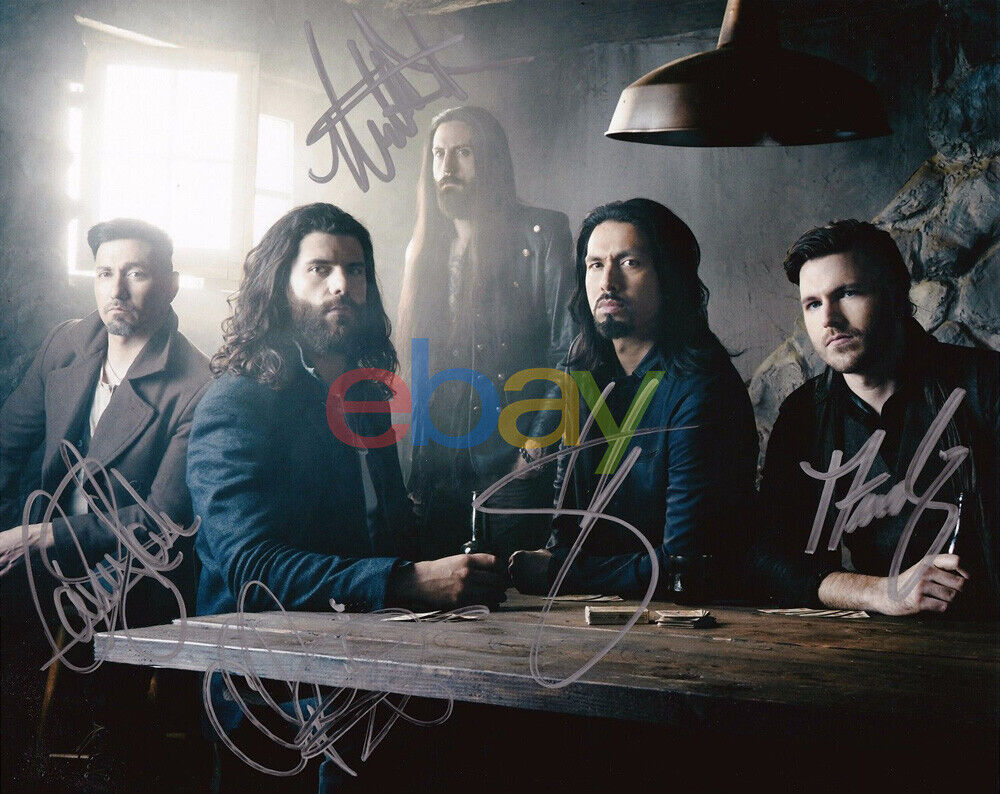 Pop Evil Band Signed 8x10 Autographed Photo Poster painting reprint