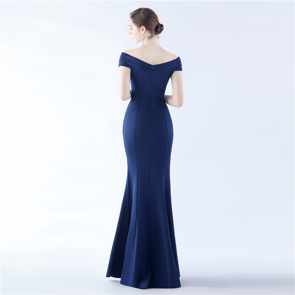 Classic Satin Off Shoulder Long Evening Dress - Elegant & Timeless - Ootddress Classic Satin Off Shoulder Long Evening Dress - Elegant & Timeless - Ootddress