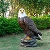 （BUY 2 FREE SHIPPING）Fiberglass Eagle Sculpture Eagle Simulation Ornaments Home Courtyard Roof Decoration