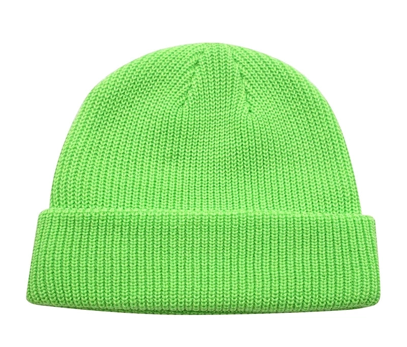 Unisex Minimalist Solid Color Eaveless Wool Cap