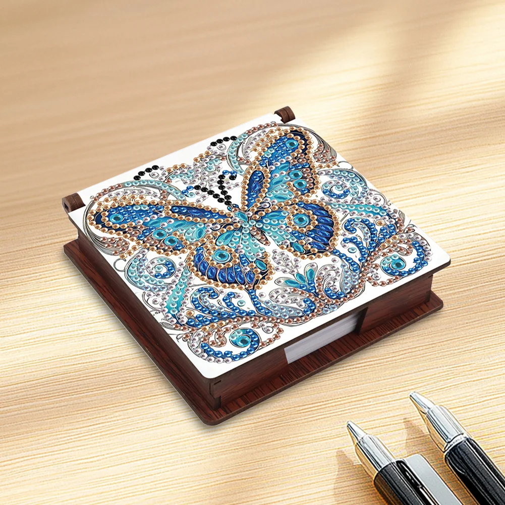 DIY Flower Butterfly Diamond Painting Note Box Paper 160 Sheets of Paper for DIY Art Craft