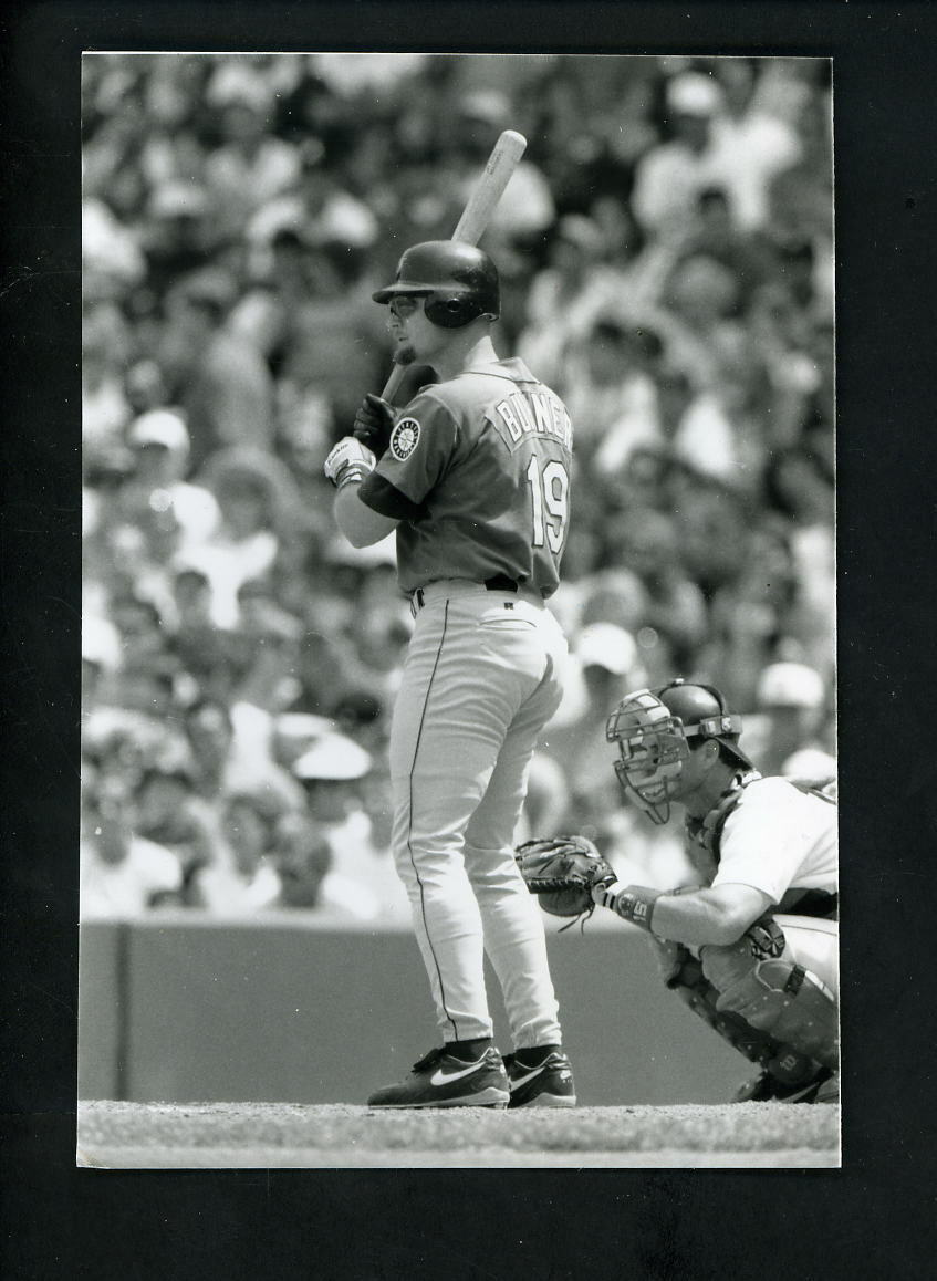 Jay Buhner LOT of THREE circa 1990's Press Original Photo Poster paintings Seattle Mariners