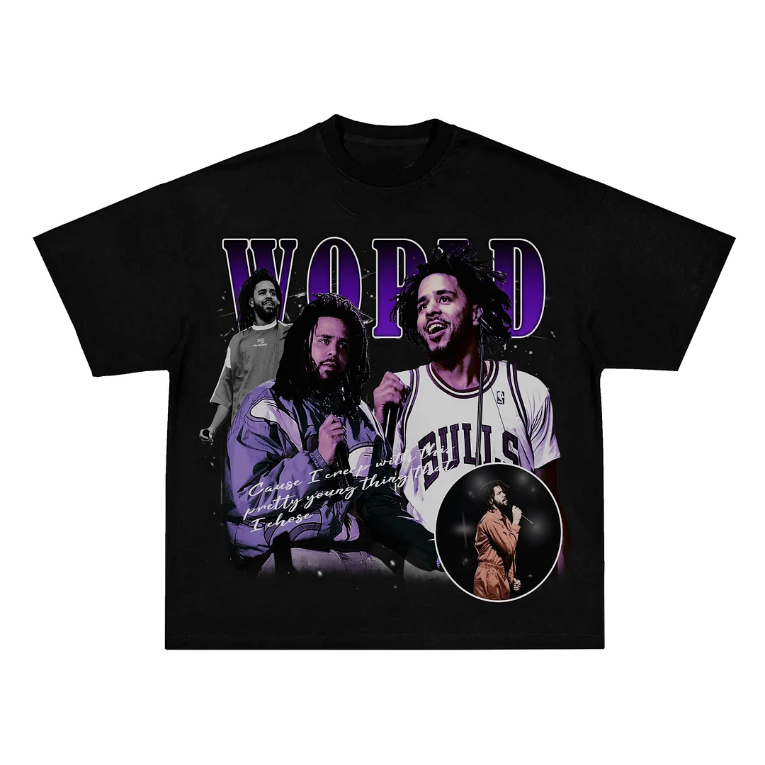 【Buy 5 Get 1 Free & Free Shipping】Hip-hop fashion brand distributes printed short-sleeved T-shirts