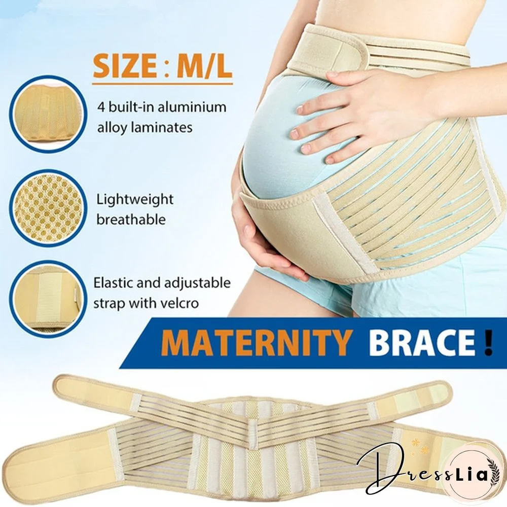 Adjustable Maternity Back Support Belt Band Abdomen Pregnancy Pregnant Woman Belly Tummy Brace Prenatal Care belt Relieve Hip/Low Back Stress(Size:M/L)