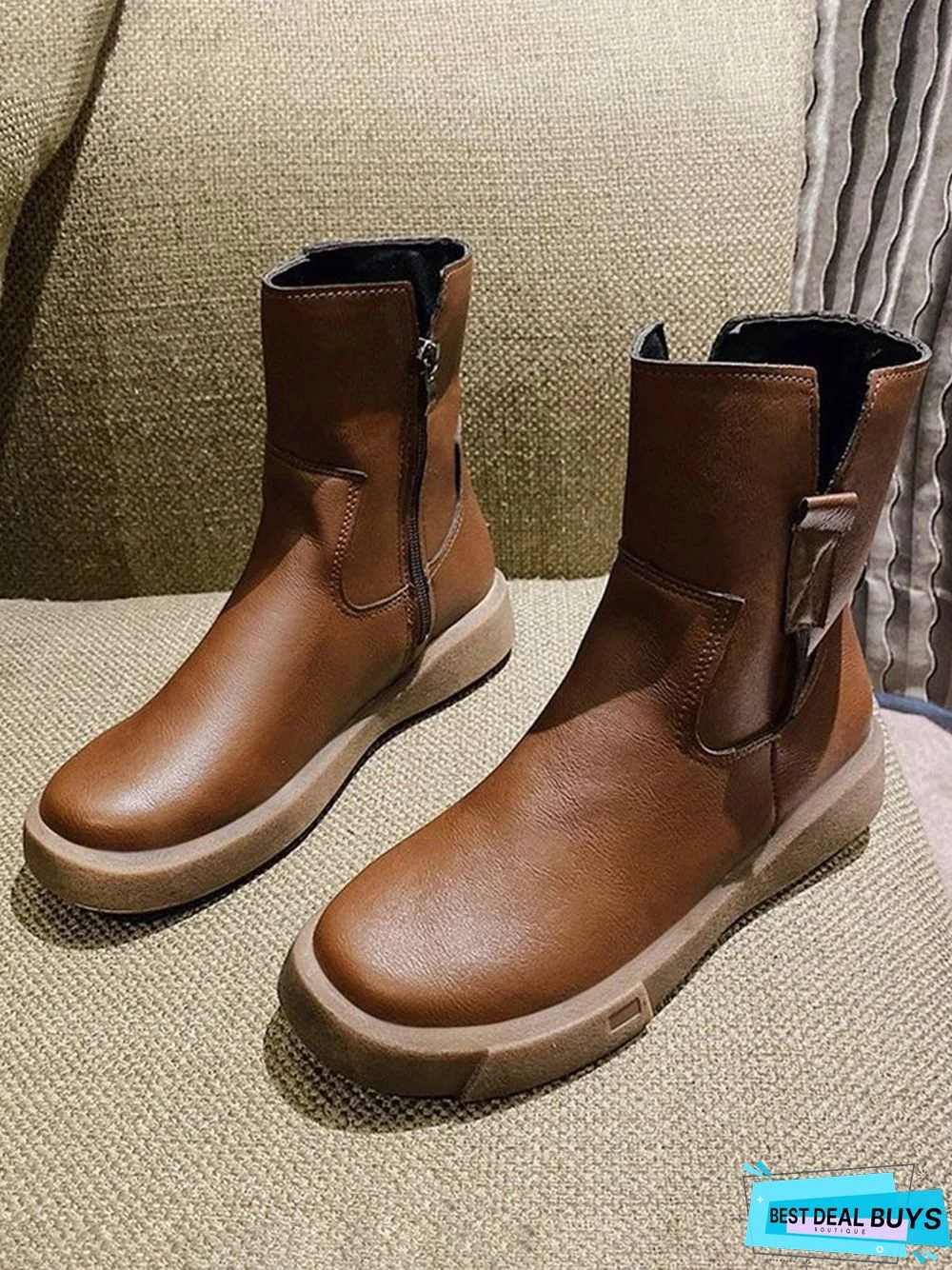 Vintage Leather Ankle Boots