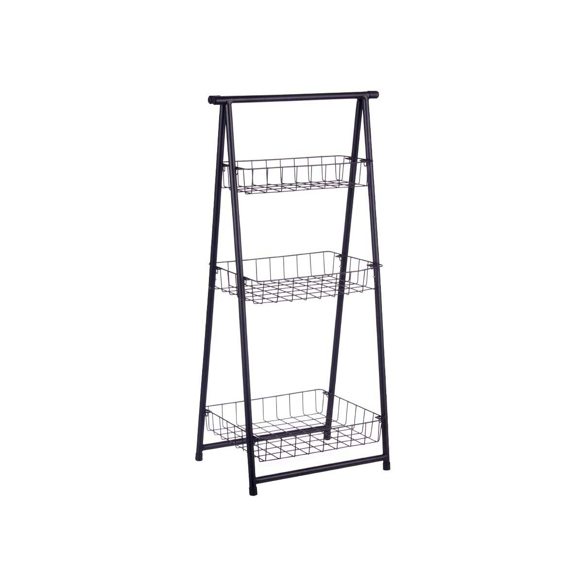 Shelves Kinvara Black Metal Iron 44 x 31 x 90 cm 44 x 90 x 31 cm 48 x 8,5 x 38 cm