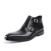 Luxury Mens Monk Strap Dress Boots