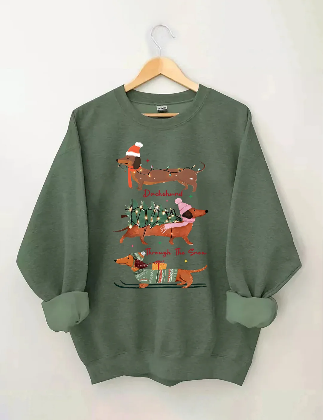 Dachshund Through The Snow Sweatshirt