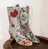 Flower Brocade Boots Baroque Boots Rococo Boots Ankle Lace up Boots Victorian Boots Floral Boots Bridal Boots Retro Boots 1900 shoes Fashion