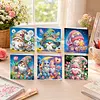 6pcs Diamond Painting Goblin Greeting Card Kits with Envelopes for Family Friend Gifts