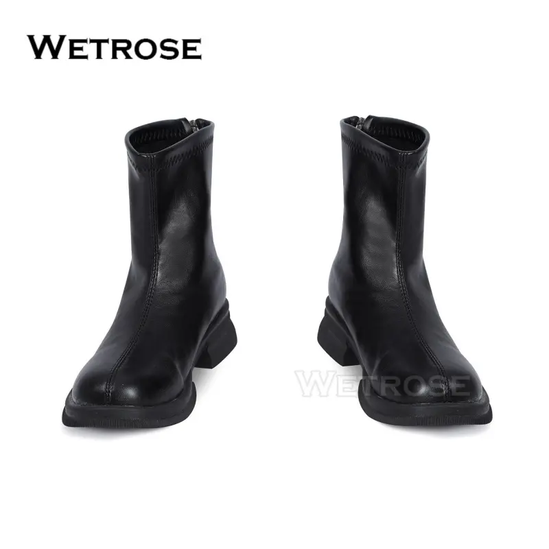 [Wetrose] Pre-Order Black Suit Game Outfit Dress Cosplay Costume