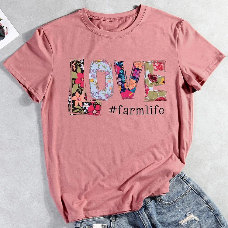 ANB -  Love Farm life T-shirt Tee -012092