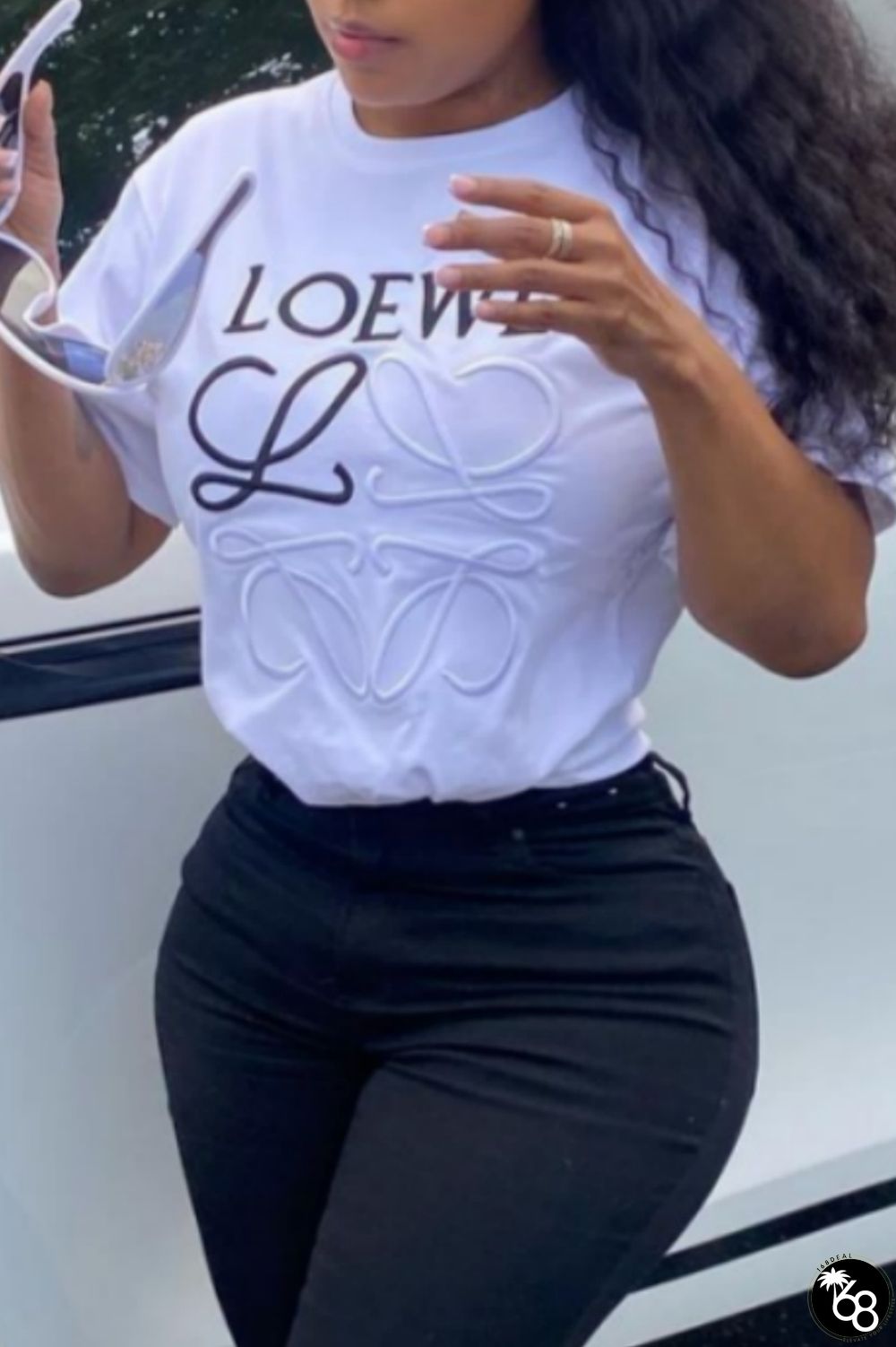 Casual Print Basic O Neck T-Shirts | 168DEAL