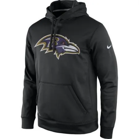 Men's Baltimore Ravens  Black Practice Performance Pullover Hoodie