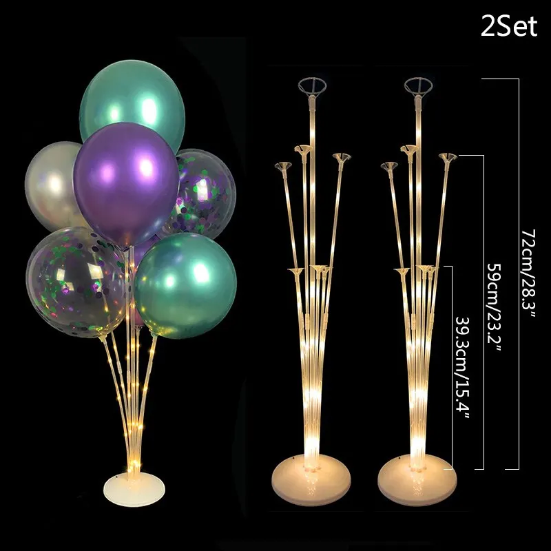 1 Set Balloons Holder Column Stand Holder Stickers for Wedding Kids Birthday Party Baby Shower Decoration Balloon Accessories