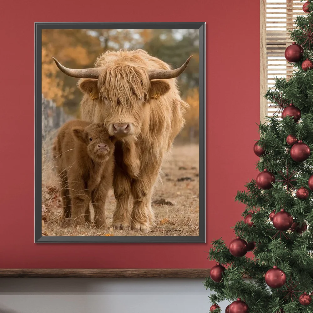 Diamond Painting - Full Round Drill - Highland Yak(Canvas|30*40cm)