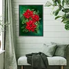 (5 Sizes)Christmas Poinsettia-Full Square Diamond Painting